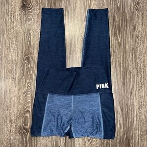 Blue Small athletic leggings from PINK with pockets!